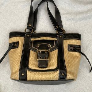 Tan Coach tote bag